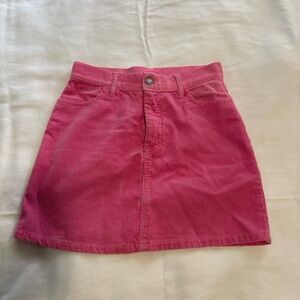 Brandy Melville Vibrant Pink Mini Skirt